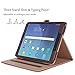 ProCase Galaxy Tab S3 9.7 Case, Stand Folio Case Cover for Galaxy Tab S3 Tablet (9.7 Inch, SM-T820 T825 T827), with Multiple Viewing Angles, Document Card Pocket -Brown