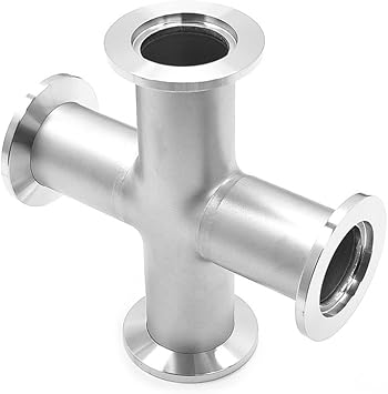 Cross 4 Way Kf 25 Vacuum Fittings Iso Kf Flange Size Nw 25 Stainless Steel Amazon Com