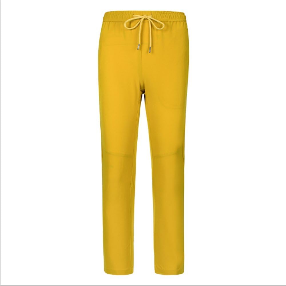 yellow hiking pants