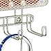 mDesign Decorative Metal Closet Wall Mount Jewelry Accessory Organizer for Storage of Necklaces, Bracelets, Rings, Earrings, Sunglasses, Wallets - 8 Large /11 Small Hooks, 1 Basket - 2 Pack - Satin