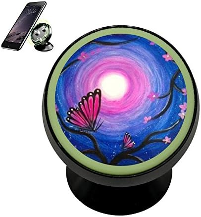 LLCCAR Vehicle Phone Mount Butterfly Flying Holder Magnetic Universal Cradle Stand Car Dashboard Mount Strong Magnets Smartphones Kits Women Men