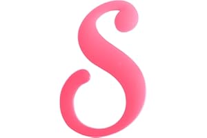 WISH YOUNG 3PCS Letter Charms Compatible with Bogg Bags,2.75 in Large Size Bag Inserts Accessories Decorative Charm for Beach Bag (Hot pink, S.)