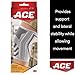 ACE Compression Knee Brace w/Side Stabilizers, Support Injured Knee With Mild Compression. Breathable Properties Let Sweat Escape, Small, White/Gray