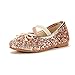 DREAM PAIRS Girl's Toddler/Little Kid/Big Kid Belle_01 Mary Jane Glitter Ballerina Flat Shoes