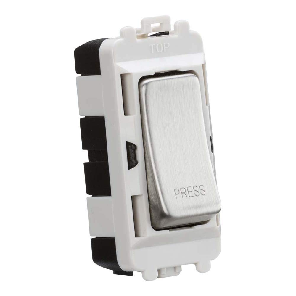 Knightsbridge GDM006BC Retractive SP Module, 20AX, 2 Way, Brushed Chrome