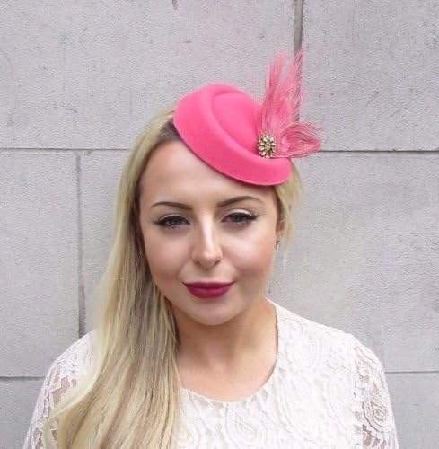 pink pillbox hat for sale