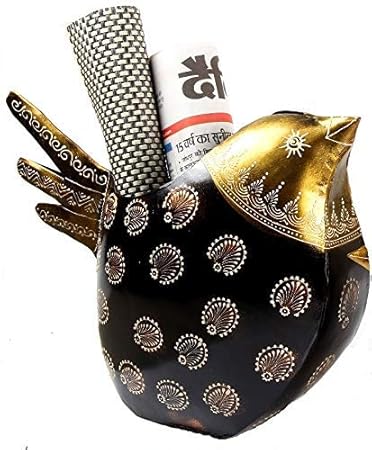 Mohan Jodero Wrought and Cast Iron Handmade Bird Shape Flower Pots/Planters Stand