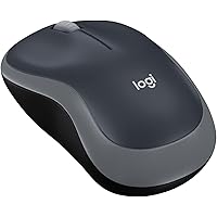 Logitech M185 Wireless Mouse, 2.4GHz with USB Mini Receiver, 12-Month Battery Life, 1000 DPI Optical Tracking, Ambidextrous, 
