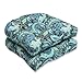 Pillow Perfect Paisley Indoor/Outdoor Chair Seat Cushion, Tufted, Weather, and Fade Resistant, 19