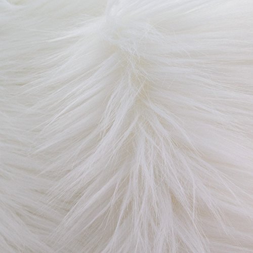 Faux Fur Luxury Shag White 60 Inch Wide Fabric By the Yard (F.E.)
