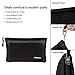 JUNDUN 5200℉ Fireproof Money Bag,13.4”x9.4” Water Resistant and Fireproof Cash Bag with External Pocket,Home Fire Safe Storage Bag Pouch for Money,Cash,Passport and Card