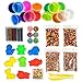 Big Crystal DIY Slime Kit for Kids - 15 Colors Super Slime Supplies Pack - Ultimate Slime Making Kit for Girls Boys - Make Your Own Slime Clear Crunchy Glitter Foam Fruit Slice Slime Kits for Kids