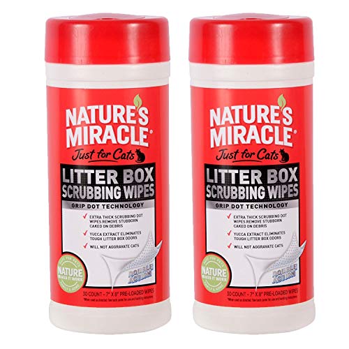 Nature's Miracle Just for Cats Litter Box Scrubbing Wipes, (NM5574