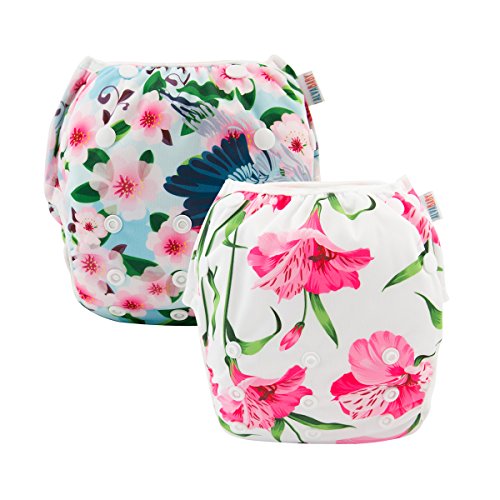 1 ALVABABY+Diapers+Reuseable+Adjustable+Swimming