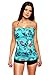Women`s figure Bandeau Push Up Tankini / hotpants two pieces flav-1006BH-f4915