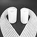 Whitelotous 1000 Pairs Sticky Back Coins Hook & Loop Double Sided Adhesive Disks Dot Fastener Tape White 10mm