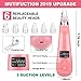 Blackhead Remover Pore Vacuum [Upgrade 2019], Electric Skin Pore Cleaner Blackhead Vacuum Suction Removal Rechargeable Skin Peeling Machine Comedone Acne Comedo Beauty Device For Nose Face (Pink)