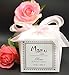 Manu Home Aromatherapy ROSE Candle in a Beautiful Ceramic White Base ~ Infused with Tuberose to Enhance the Serene Floral Notes ~ Perfect Gift! ~ 9oz fill!