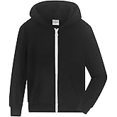 Spring&Gege Boys Lightweight Full Zip Hoodies Long Sleeve Hooded Sweatshirt (5-14 Years)