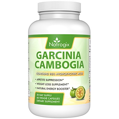 Natrogix Pure 95% HCA Garcinia Cambogia Extract Natural Weight Loss Supplement, 60 Veggie Capsules Natrogix Pure 95% HCA Garcinia Cambogia Extract Natural Weight Loss Supplement, 60 Veggie Capsules
