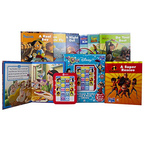 Disney - Mickey Mouse, Toy Story and More! Me Reader Electronic Reader 8 Sound Book Library- PI Kids