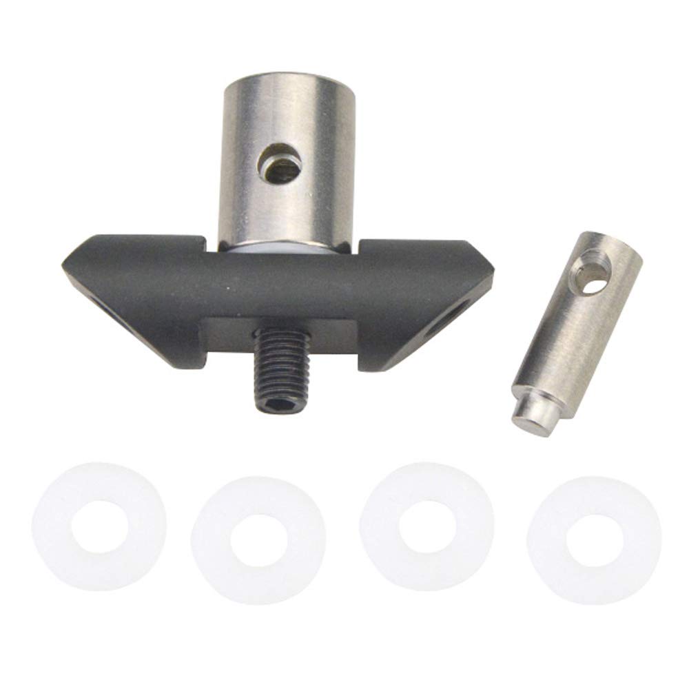 ZSHJG Compound Recurve Bow Stabilizer 40 Degree Double V-Bar Balancer Quick Disconnect Archery Accessories (Type2)