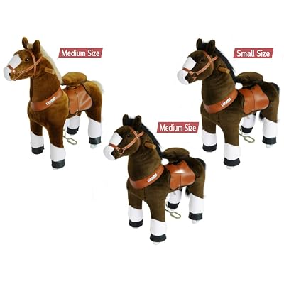 PonyCycle Official Riding Horse with White hoof N3151-for Age 3-5 Years Small Size. N4151 and N4152 for Age 4-9 Years Medium Size.