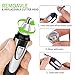 Nose Ear Hair Trimmer for Men Women, Electric Nostril Nasal Hair Clippers Trimmers Remover, Vacuum Cleaning System, IPX7 Waterproof, Mute Motor, Wet/Dry, Battery-Operated … (Black & Sliver)