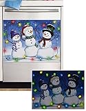 Glow In The Dark Snowman Dishwasher Magnet