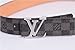 Fashion Black leather belt with Silver belt buckle34-36