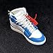 Air Jordan 1 I High Retro Off White UNC Blue OG Sneakers Shoes 3D Keychain Figure ...