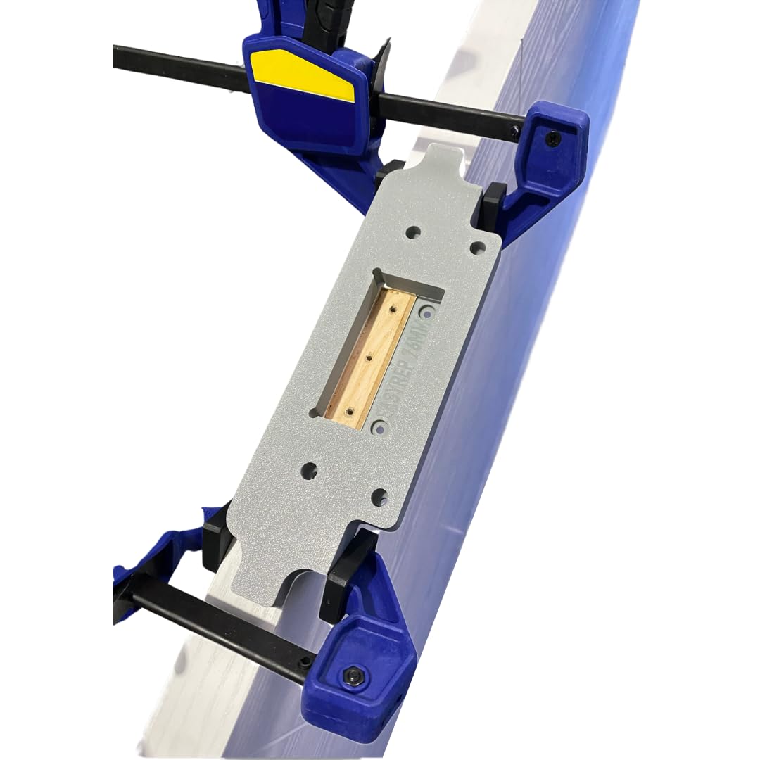EASYREP Hinge Routing Jig – Precision Door Hinge Router Template, UK-Made, Fast and Easy Hinge Jig Tool for Frames and Doors 76mm and 102mm (76x51mm, 3")
