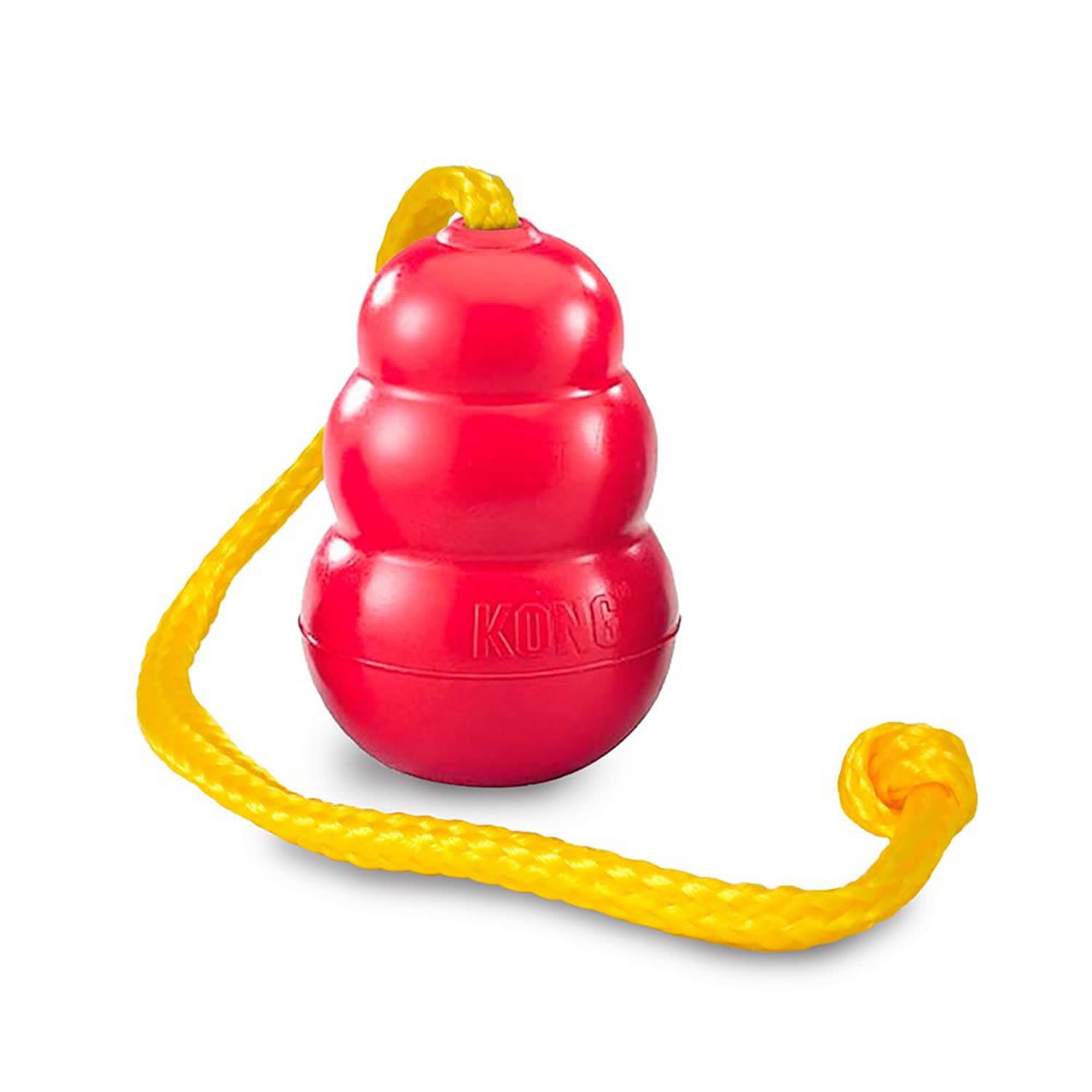 KONG Classic with Rope Dog Toy, Medium