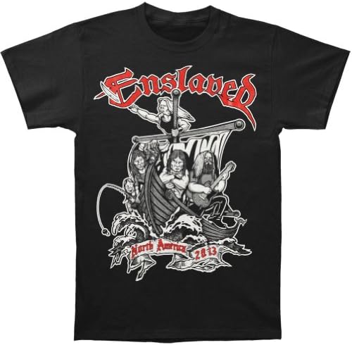 Enslaved Men's Cartoon Band T-shirt Medium Black