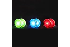6pcs Bike Wheel Lights Bike Spoke Lights IP67 Waterproof Wheel Lights for Safe Cycling (Red,Blue,Green)