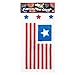 Gift Boutique Patriotic Window Gel Clings Party Decorations 6 Pack Fourth of July American Flag Stars and Stripes I Love America Red White and Blue USA Decals