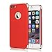 iPhone 7 Case, VANSIN 3 In 1 Ultra Thin and Slim Hard Case Coated Non Slip Matte Surface with Electroplate Frame for Apple iPhone 7 (4.7'')(2016) -- Red