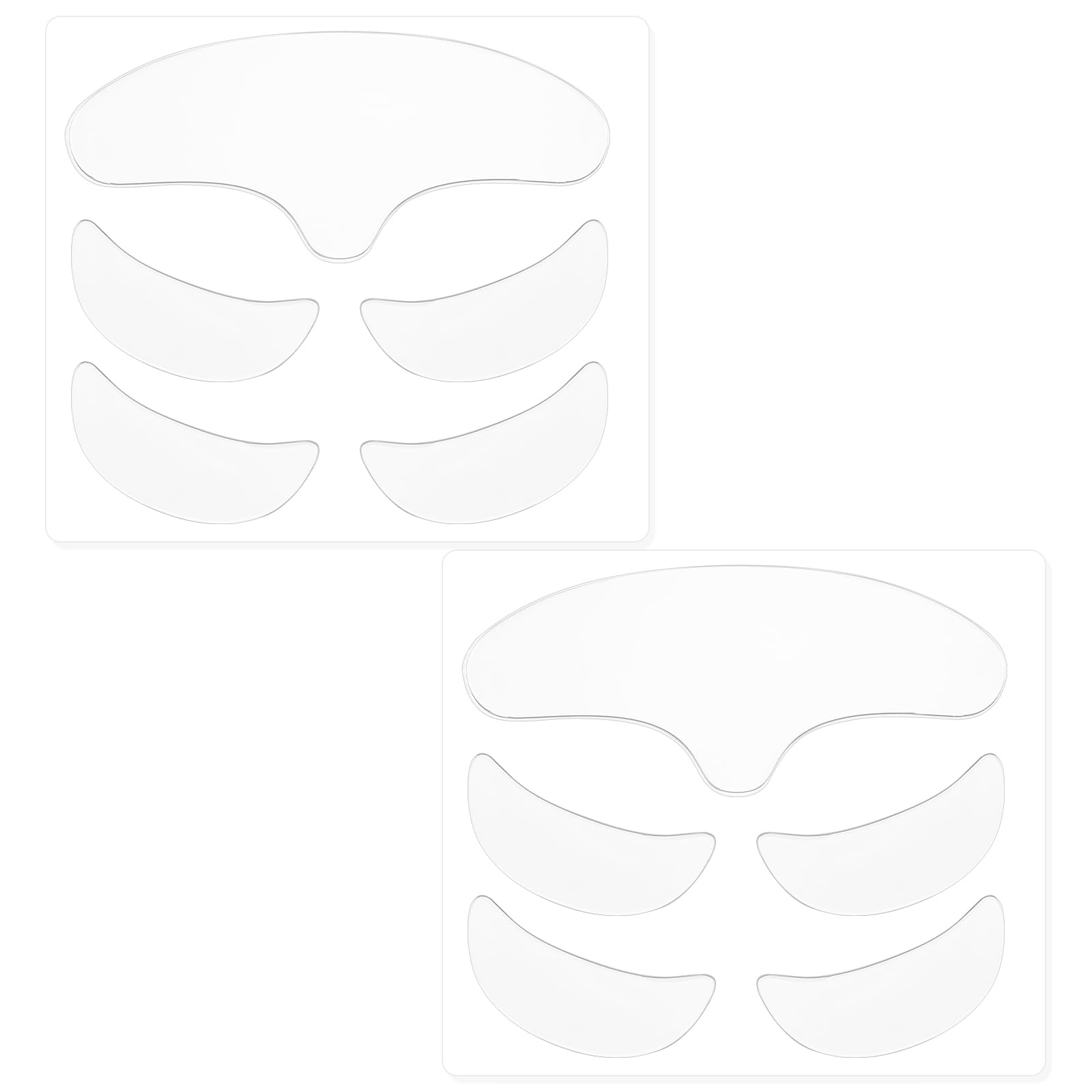 Photo 1 of 10 Pcs Forehead Wrinkles Patches Reusable Anti Wrinkle Patches Wrinkle Remover Mask Silicone Face Tape Smooth Fine Lines Wrinkles Treatment for Women Facial Beauty Skincare