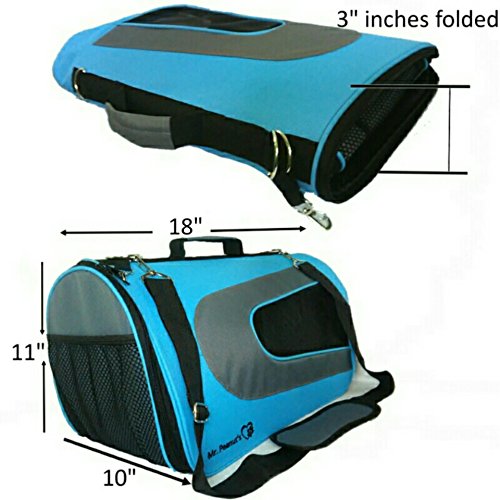Купить Mr. Peanut's Airline Approved Soft Sided Pet Carrier, TwoTone Luxury Travel Tote with