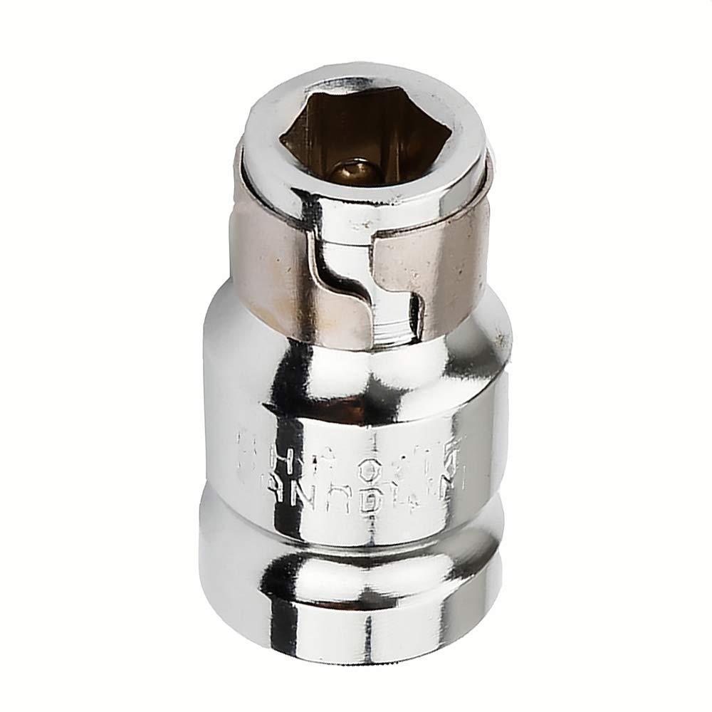 1/2" Square to 8mm Hex Screwdriver Bit Holding Socket Converter Reducer for Electric Wrenches (Pack of 1)