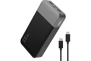JUOVI 20000mAh Power Bank Portable Charger, 35W PD 3.0 QC 4.0 Fast Charging Phone Charger with LED Display, Travel Battery Pa