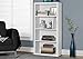Monarch Specialties White Hollow-Core Bookcase/Adjustable Shelves, 48-Inch