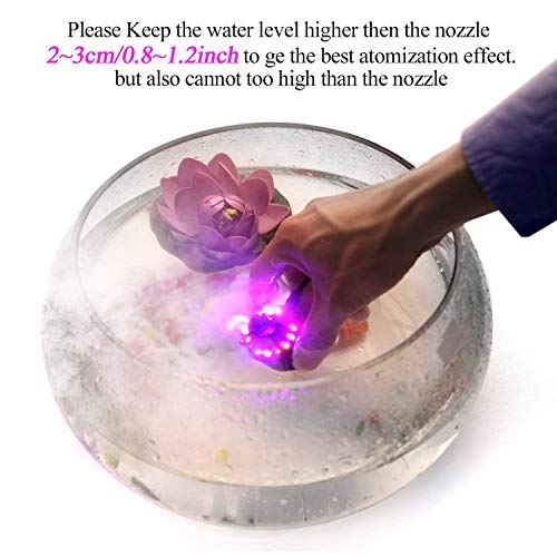 AGPtek® Color Changing 12 LED Mist Maker Fogger Water Fountain Pond Fog Atomizer Air Humidifier - Thumbnail 6