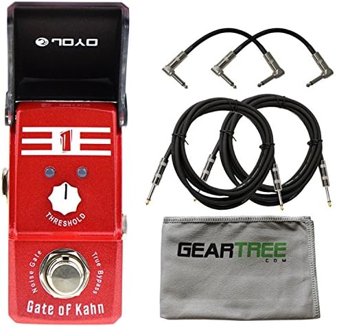 JOYO JF 324 Gate of Kahn Noise Gate Ironman Mini Pedal w/Cloth and 4 Cables