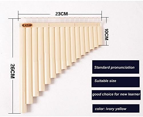 16 Tube Eco-friendly Resin C tone Pan Flute Easy Learning