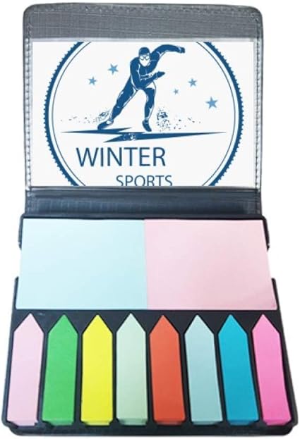 Caja de marcadores de página de colores para traje de esquí y ...