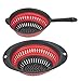 Juvale Collapsible Colander/Silicone Pasta & Vegetable Strainer - 2 Piece Set - Red, Small: 7