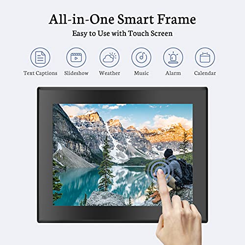 BSIMB 15.6 Inch Large WiFi Digital Picture Frame, Smart Digital Photo Frame with 1920x1080 FHD
