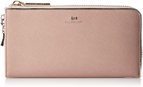 Jill Stewart JSLW7DT2 Long Wallet, Prism, Embossed Cowhide Leather, Mini Ribbon, Metal Line, L-Shaped Zipper Closure, Charm Included