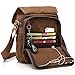 Ibagbar Men's Vintage Canvas Shoulder Everyday Bag Brown